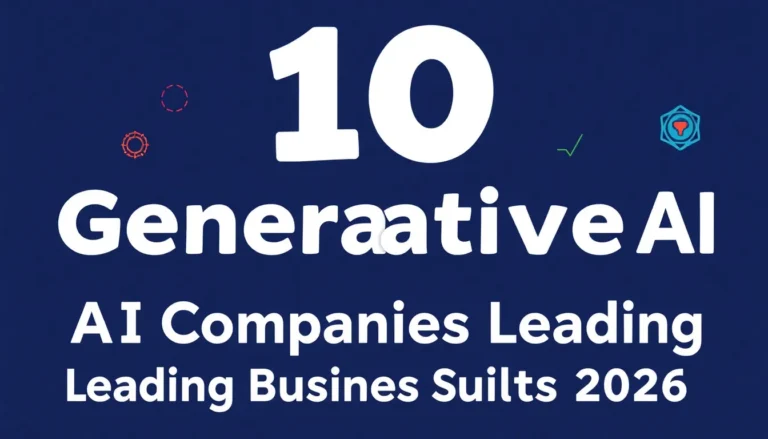 10 EMPRESAS DE IA GENERATIVA LIDERANDO RESULTADOS EMPRESARIAIS 2026