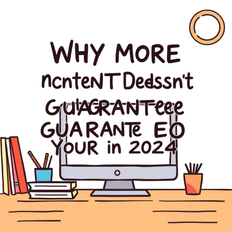 POR QUE MAIS CONTEÚDO NÃO GARANTE MAIS SEO EM 2024