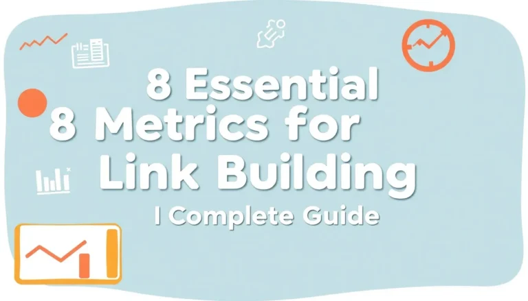 8 MÉTRICAS ESSENCIAIS PARA LINK BUILDING EM 2026: GUIA COMPLETO