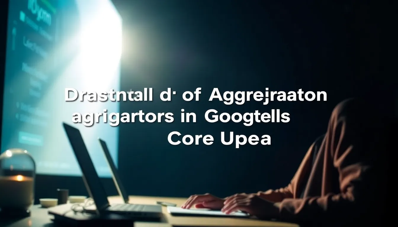 QUEDA DRÁSTICA DE AGREGADORES NO CORE UPDATE DO GOOGLE