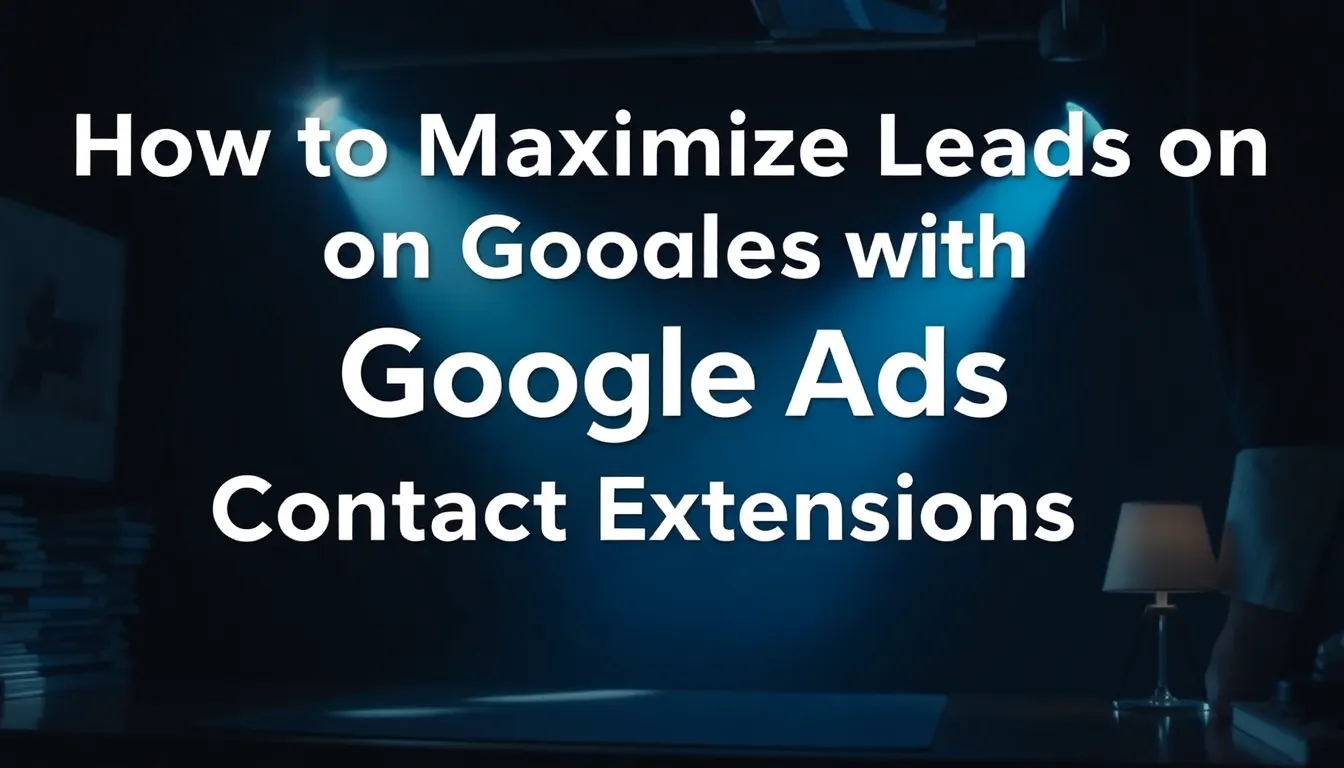 COMO MAXIMIZAR LEADS NO GOOGLE ADS COM EXTENSÕES DE CONTATO